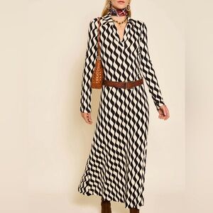 Rixo Tillie jersey midi dress